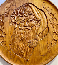 Load image into Gallery viewer, Carved Santa Plate 12”