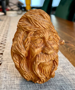 Carol Jean Boyd - Bearded Man Carved in Pine