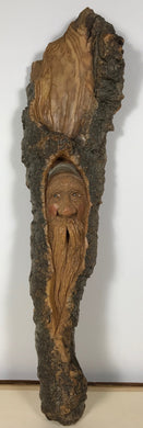 Robert LeClair - Bark Carving Wood Spirit