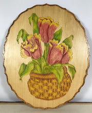 Load image into Gallery viewer, Sheila Hunter - Woodburned Flower Plates x2