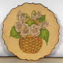 Load image into Gallery viewer, Sheila Hunter - Woodburned Flower Plates x2