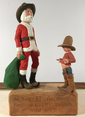 Harold Turpin - Santa with Young Cowboy